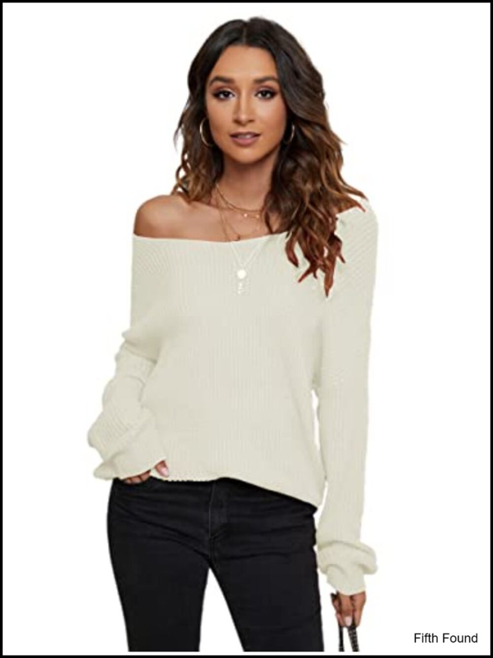 Off Shoulder Criss Cross Back V Neck Batwing Cropped Sweater